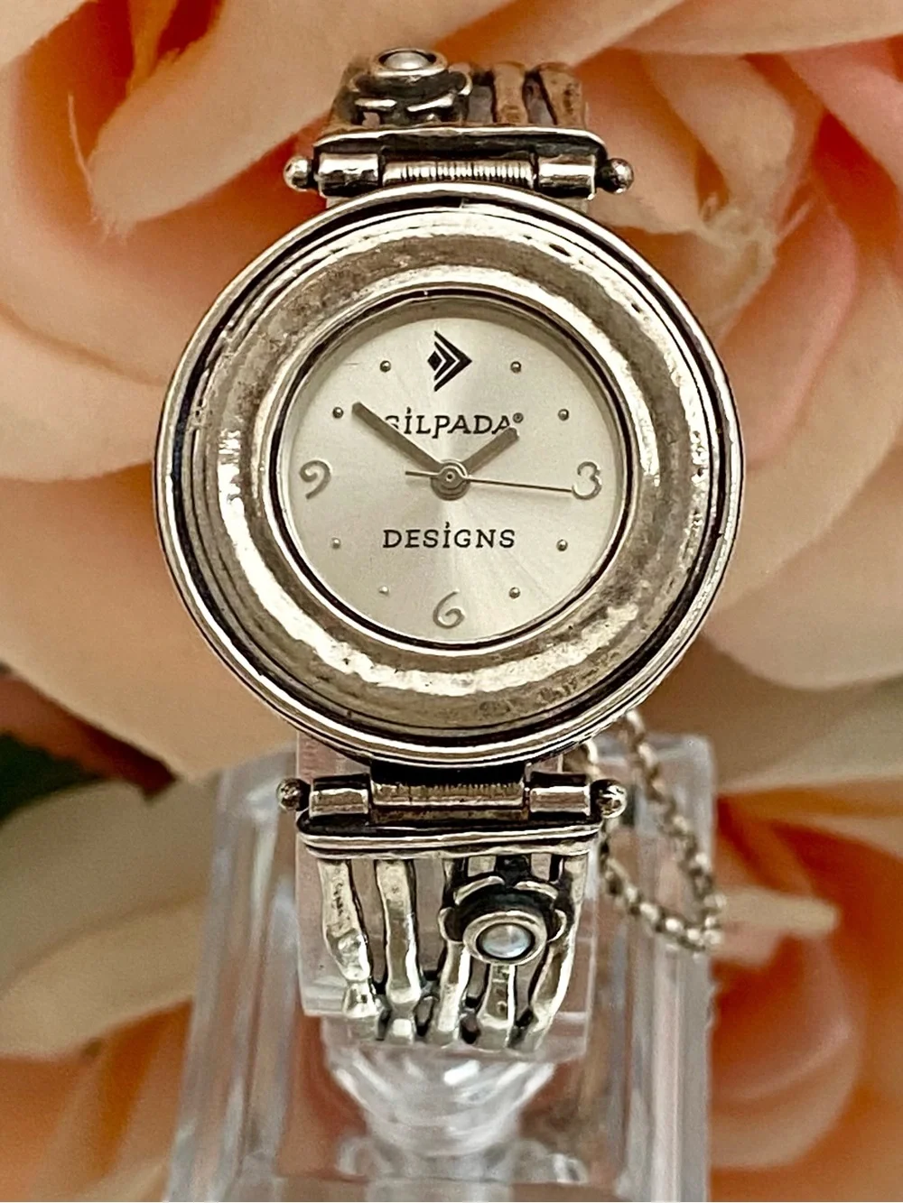 Silpada Designs Hammered Sterling Silver 925 Bracelet Watch Marked 